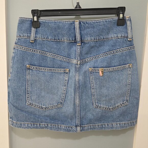 Liu Jo Milano Designer Jean Top & Skirt Set Women’s Size 6/27 Blue Denim - Picture 16 of 16